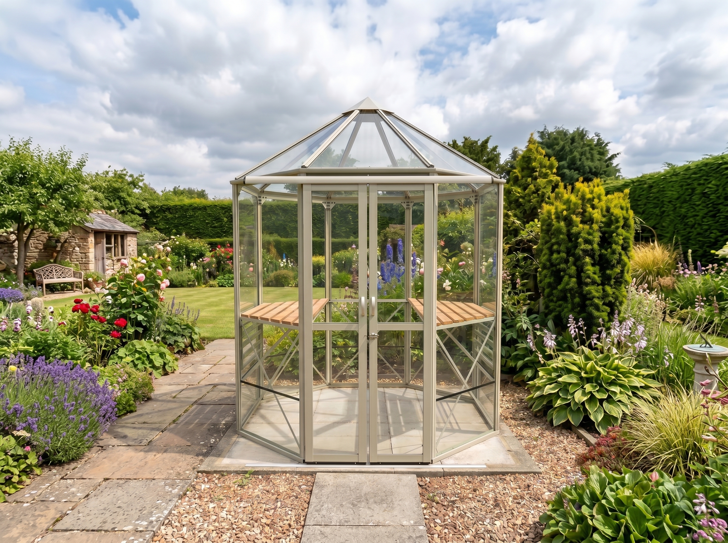 Octagonal Aluminum Greenhouses