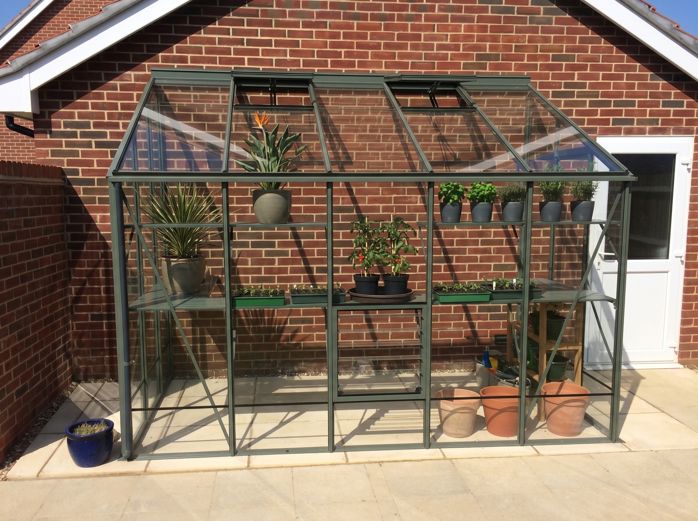 Aluminium Lean-to Greenhouses