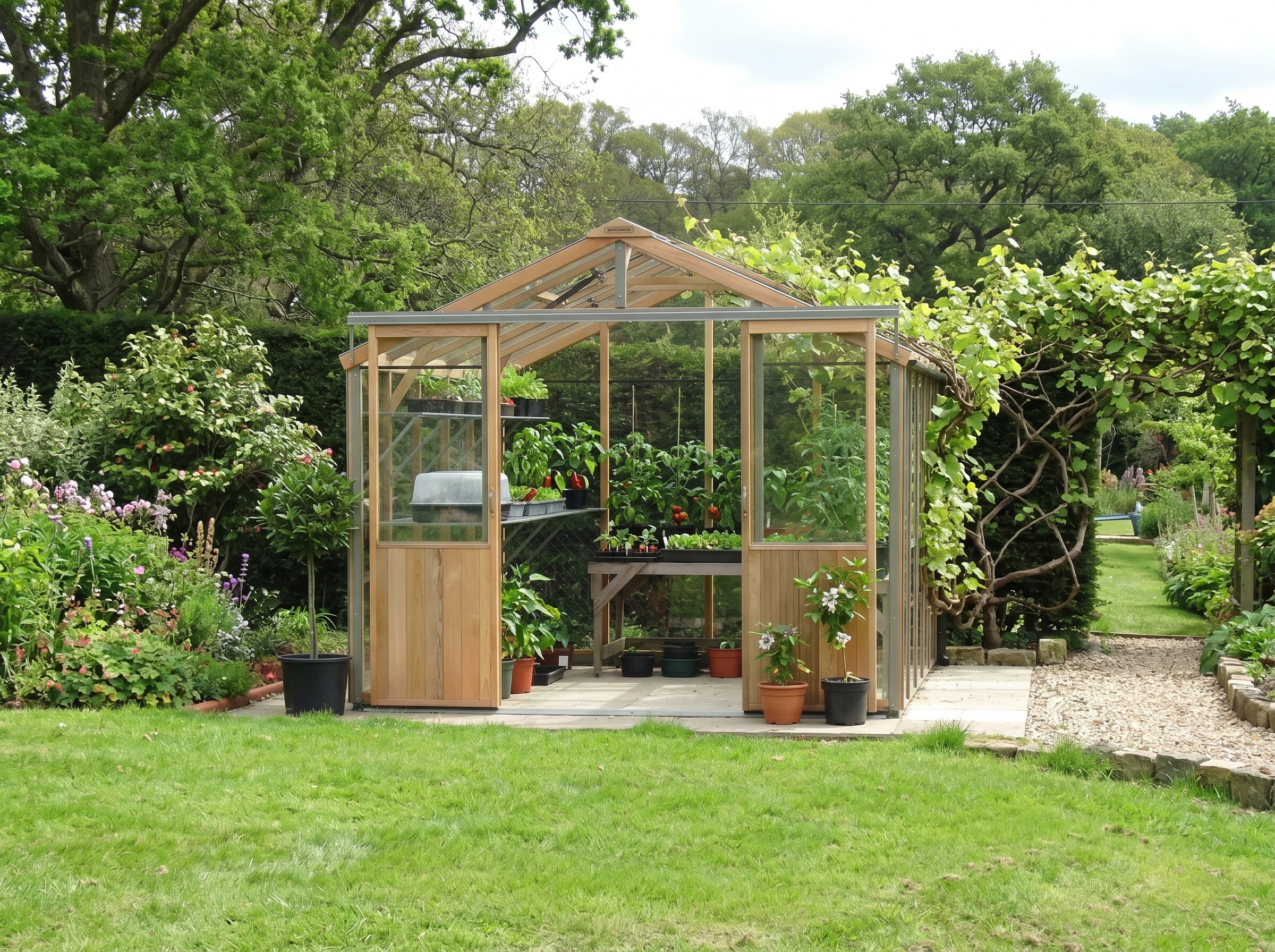 Standard wooden greenhouses