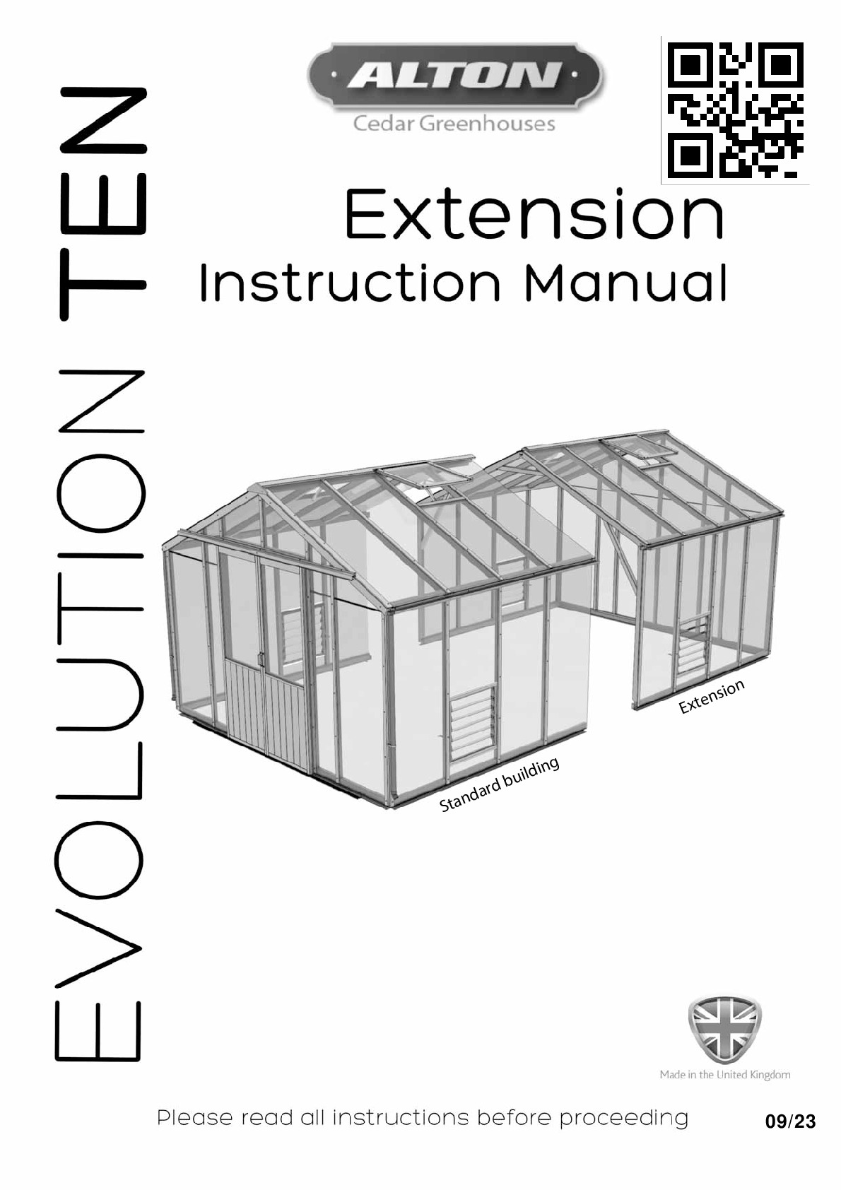 Instructions file Alton Evolution Ten extension instructions