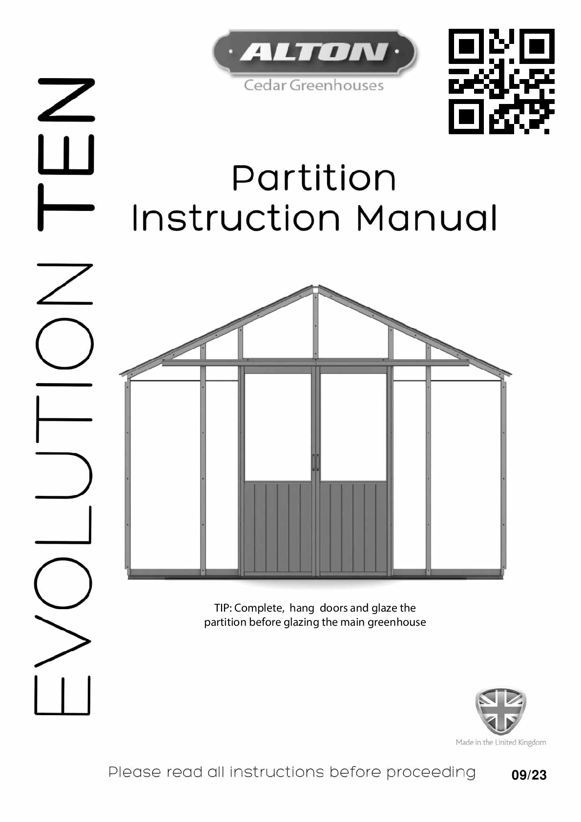 Instructions file Alton Evolution Ten partition instructions