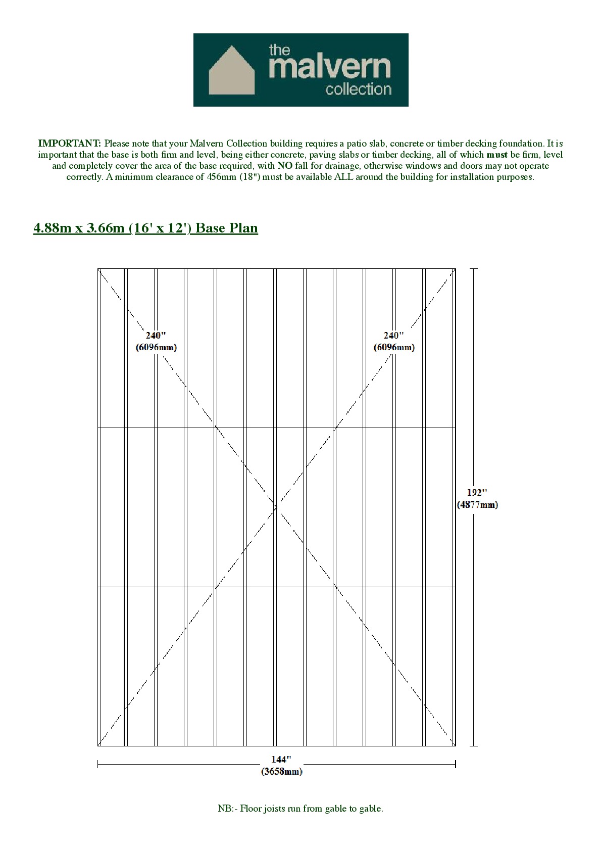 Instructions file 12x16 Apex Shed Base Dimensions