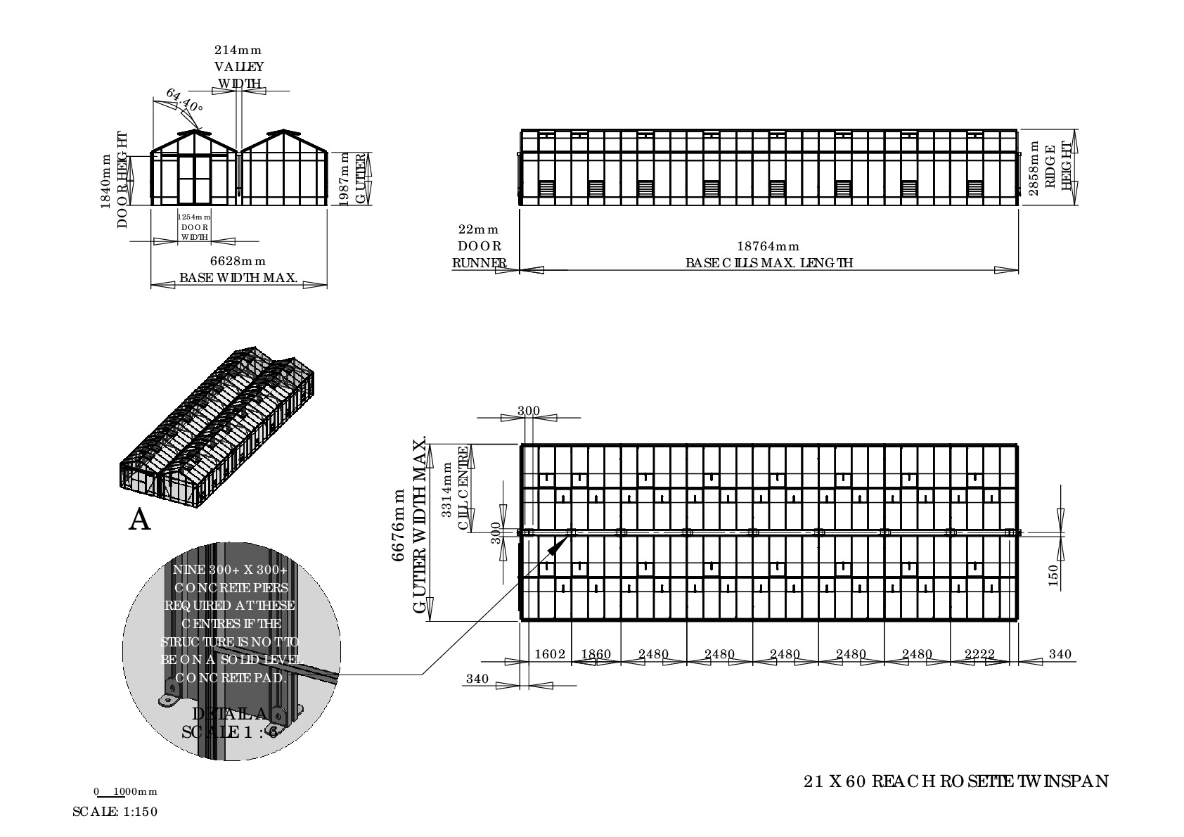 Instructions file 21 x 60 Reach Rosette Twinspan Dimensions	