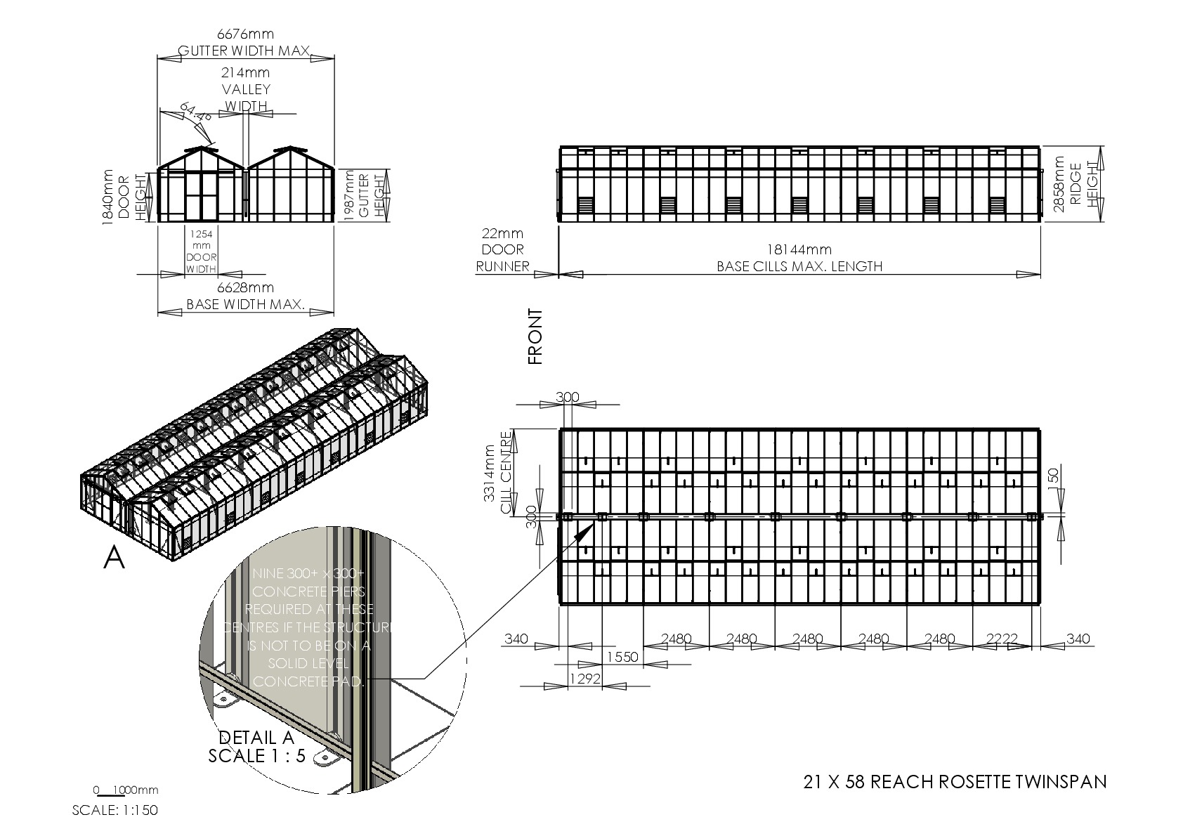 Instructions file 21 x 58 Reach Rosette Twinspan Dimensions	