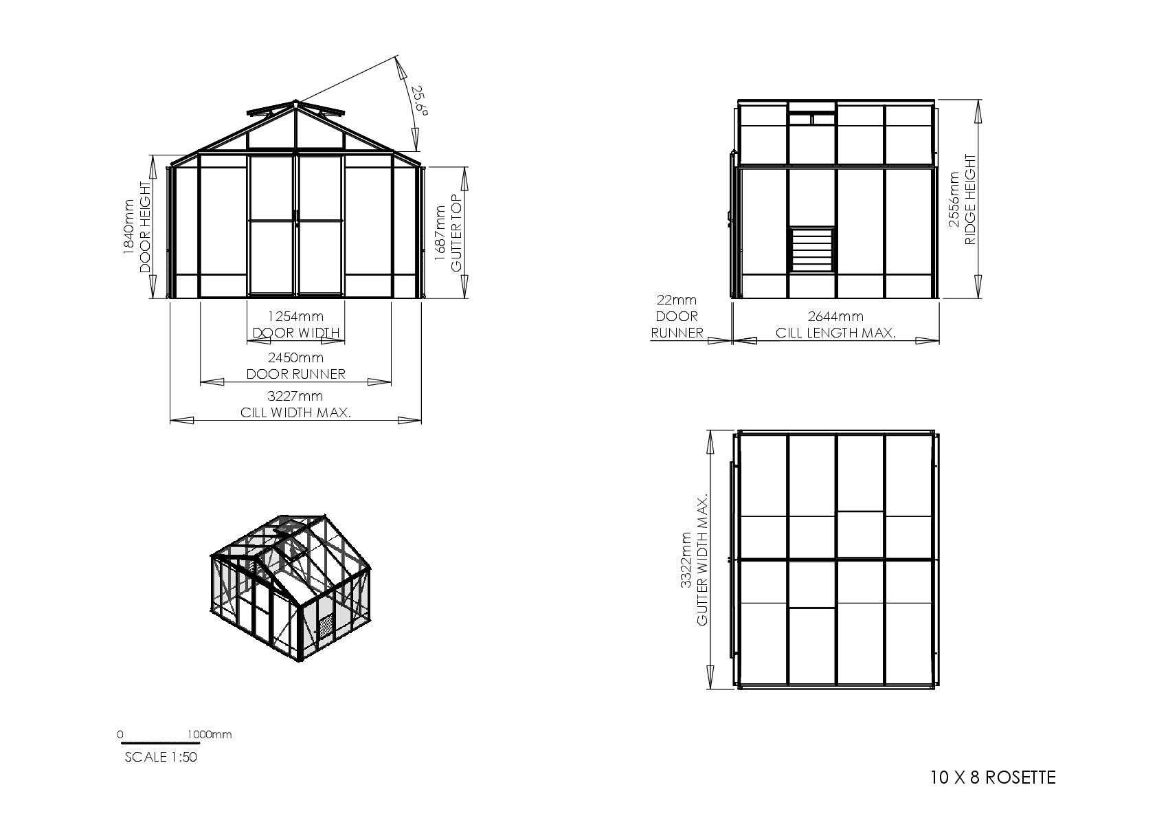 Instructions file 10 x 8 Rosette Dimensions