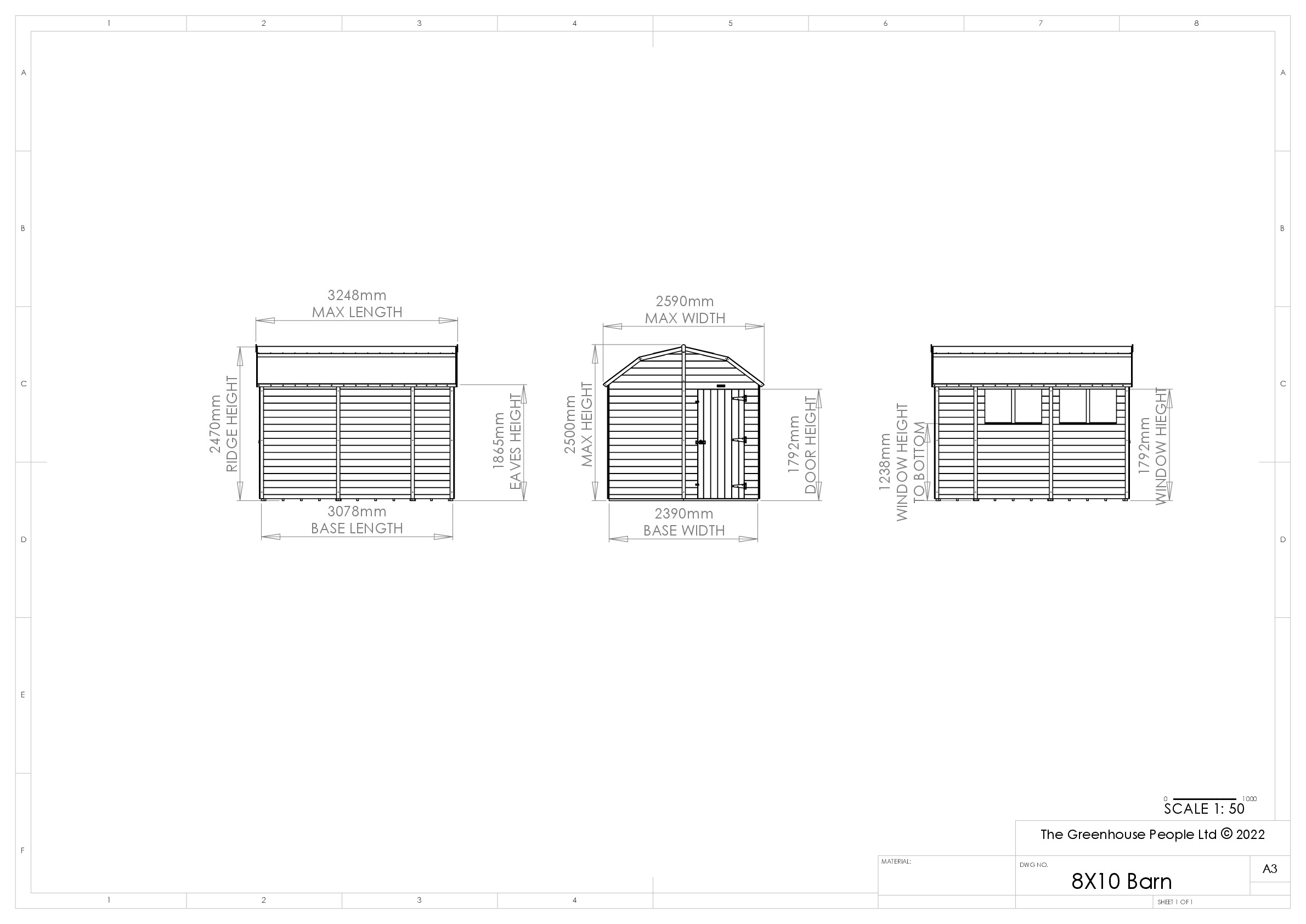 Instructions file 8 x 10 Barn Shed Dimensions