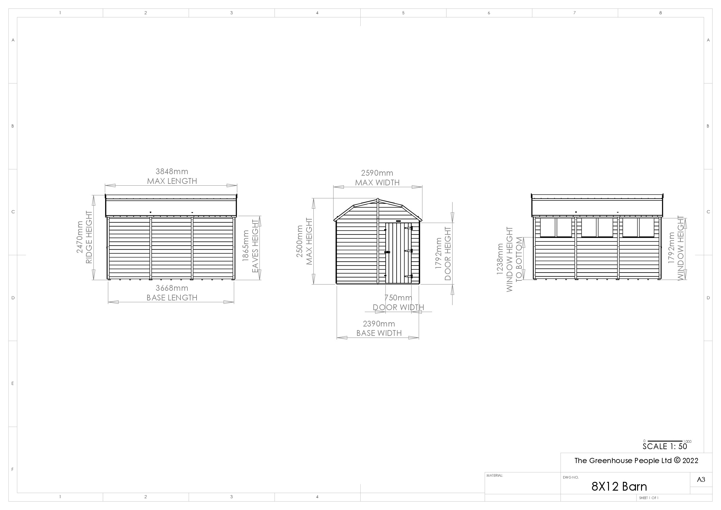 Instructions file 8 x 12 Barn Shed Dimensions