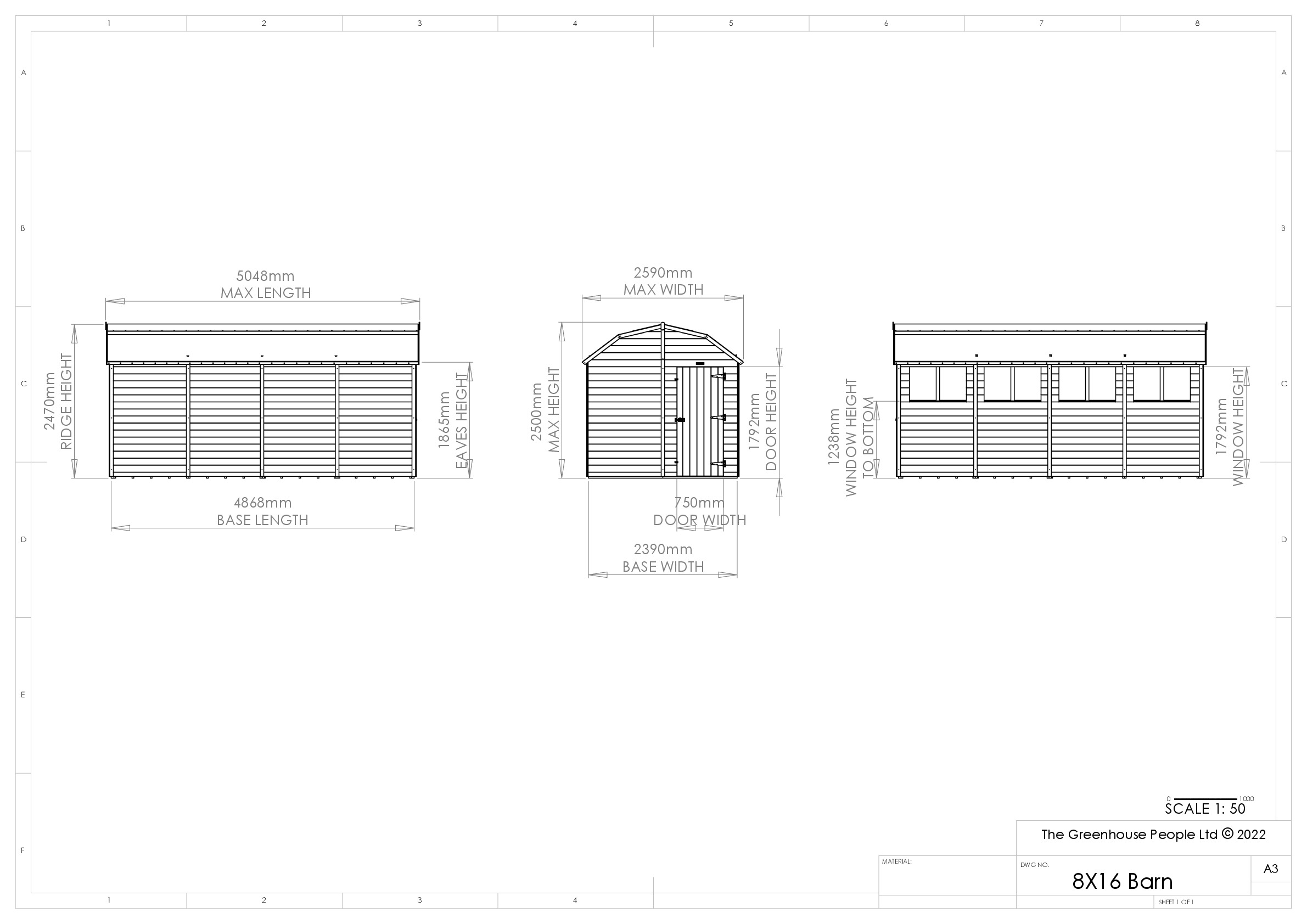 Instructions file 8 x 16 Barn Shed Dimensions