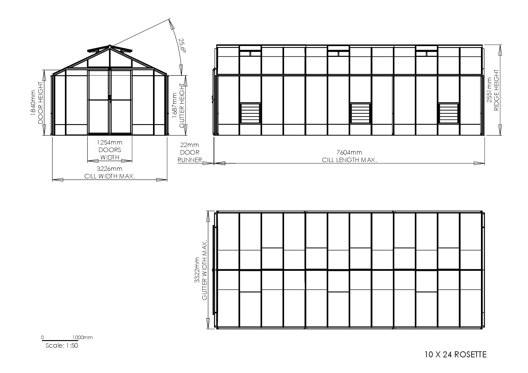 Instructions file 10 x 24 Rosette Dimensions