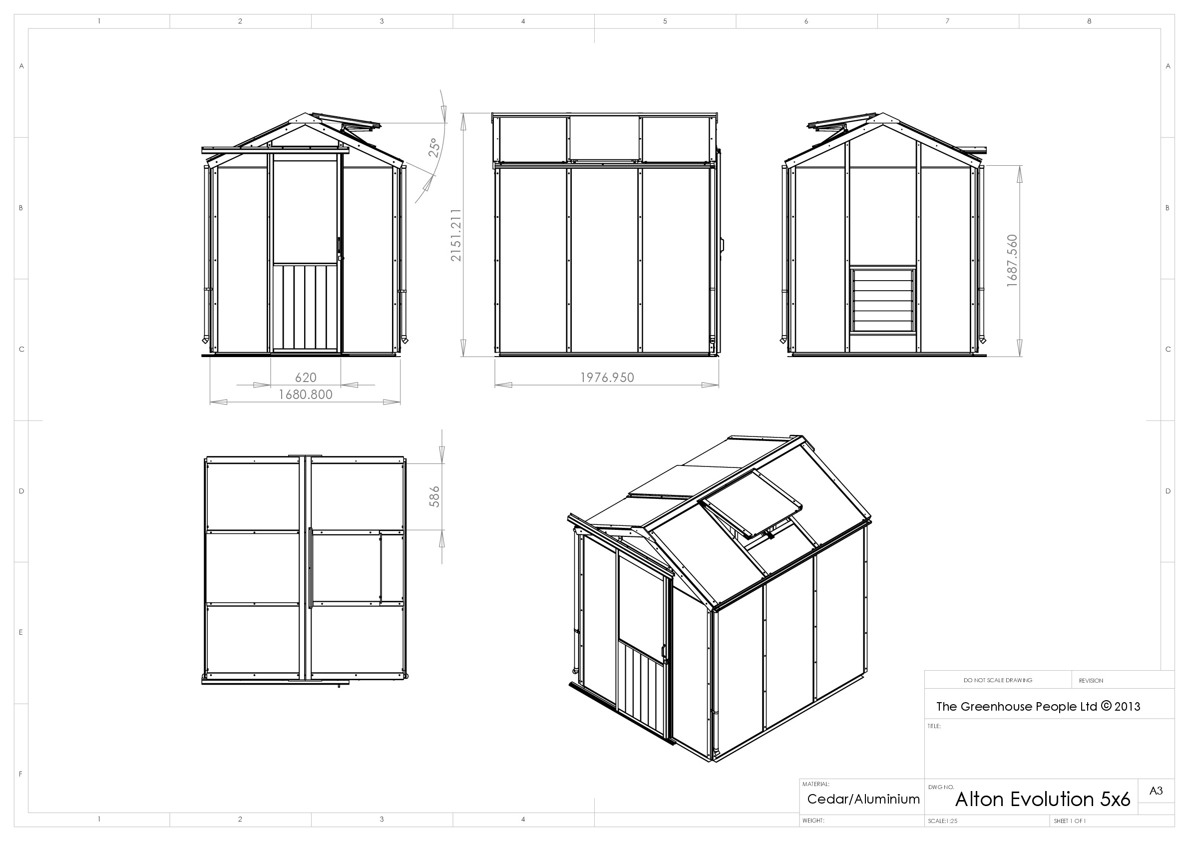 Instructions file 5 x 6 Alton Evo Dimensions Drawing