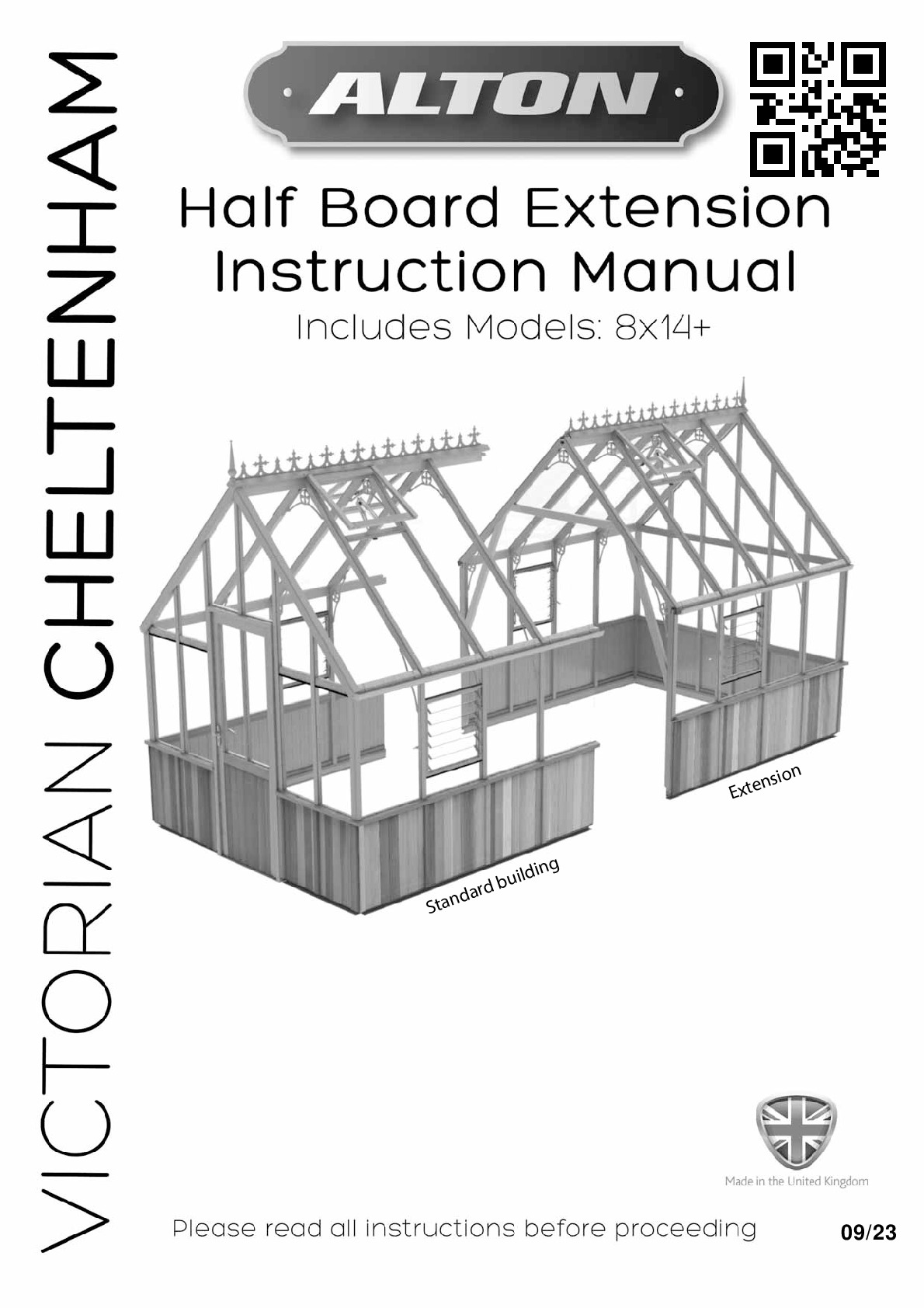 Instructions file Alton Victorian Cheltenham 8ft half board extension instructions