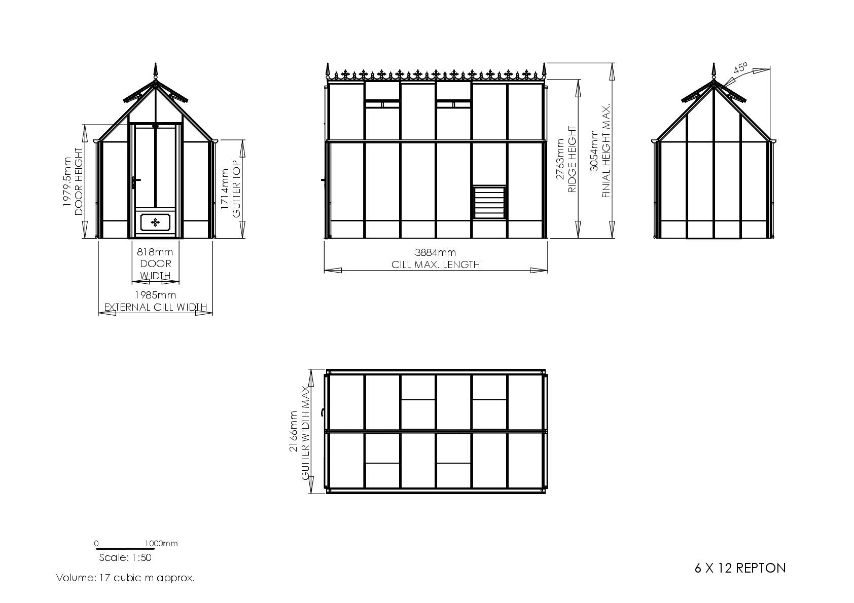 Instructions file 6 x 12 Repton Dimensions	