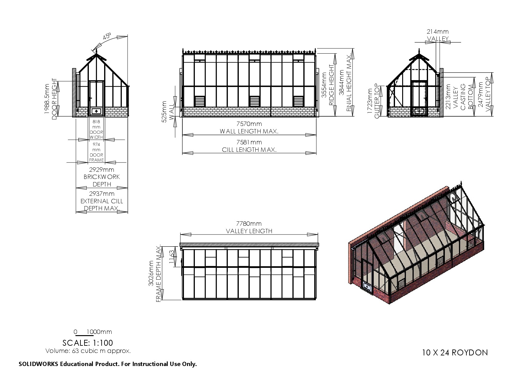 Instructions file 10 x 24 Roydon Dimensions	