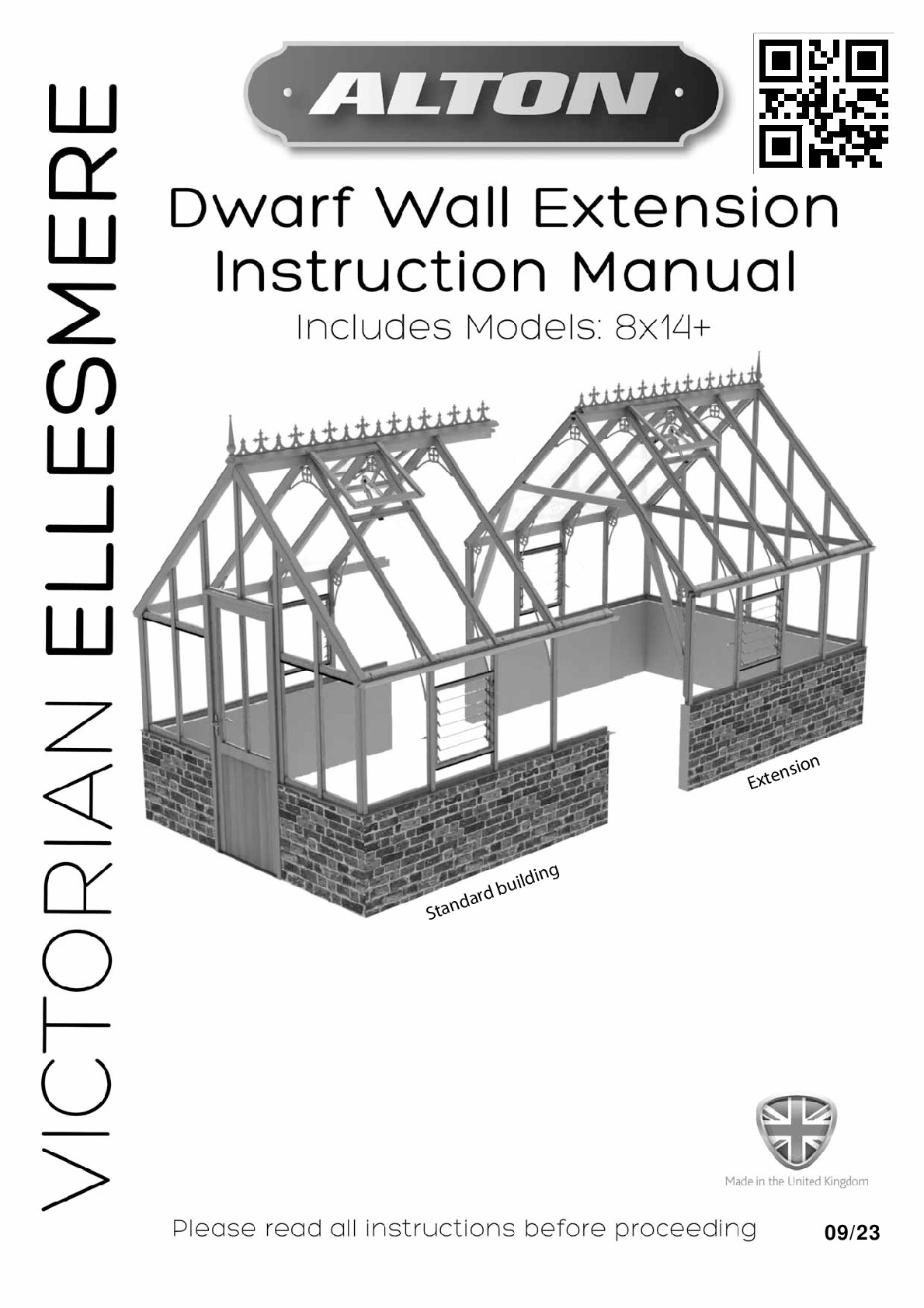 Instructions file Alton Victorian Ellesmere 8ft dwarf wall extension instructions