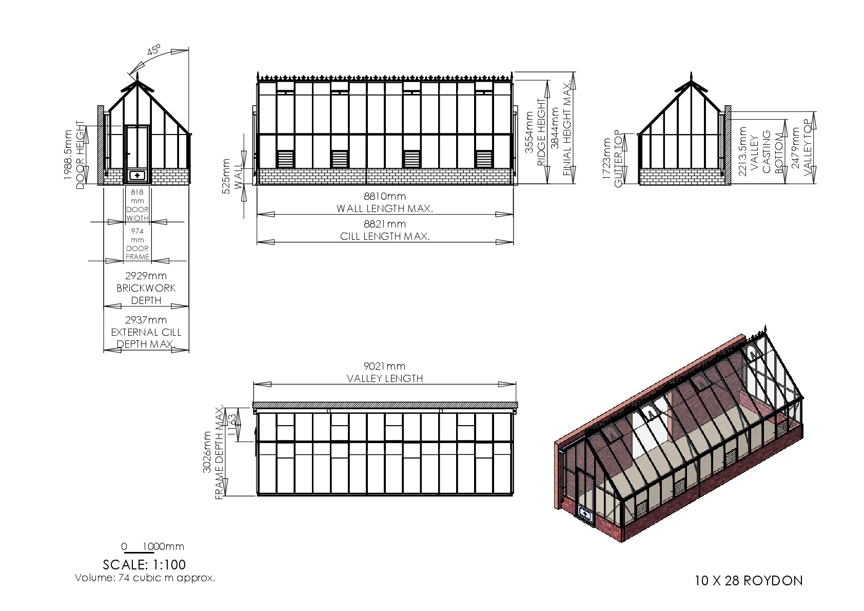 Instructions file 10 x 28 Roydon Dimensions	