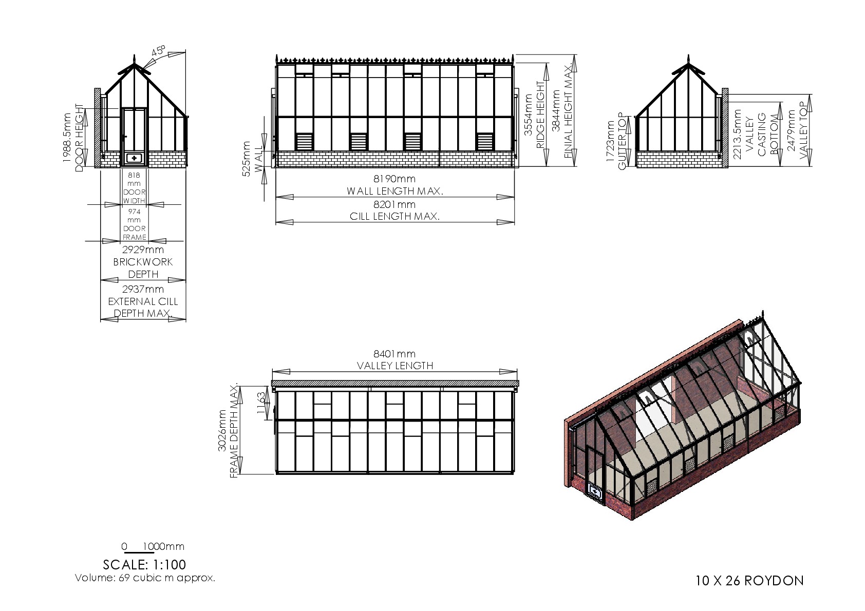 Instructions file 10 x 26 Roydon Dimensions	