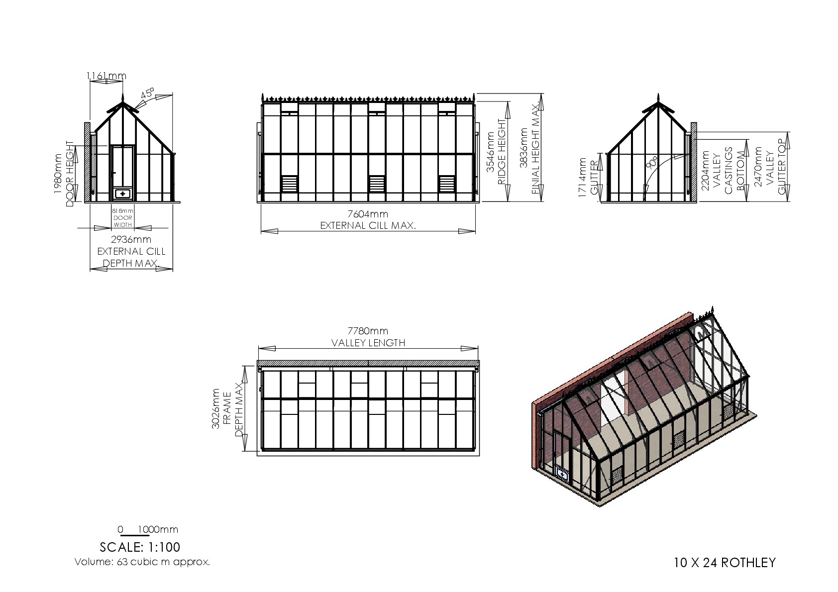 Instructions file 10 x 24 Rothley Dimensions	