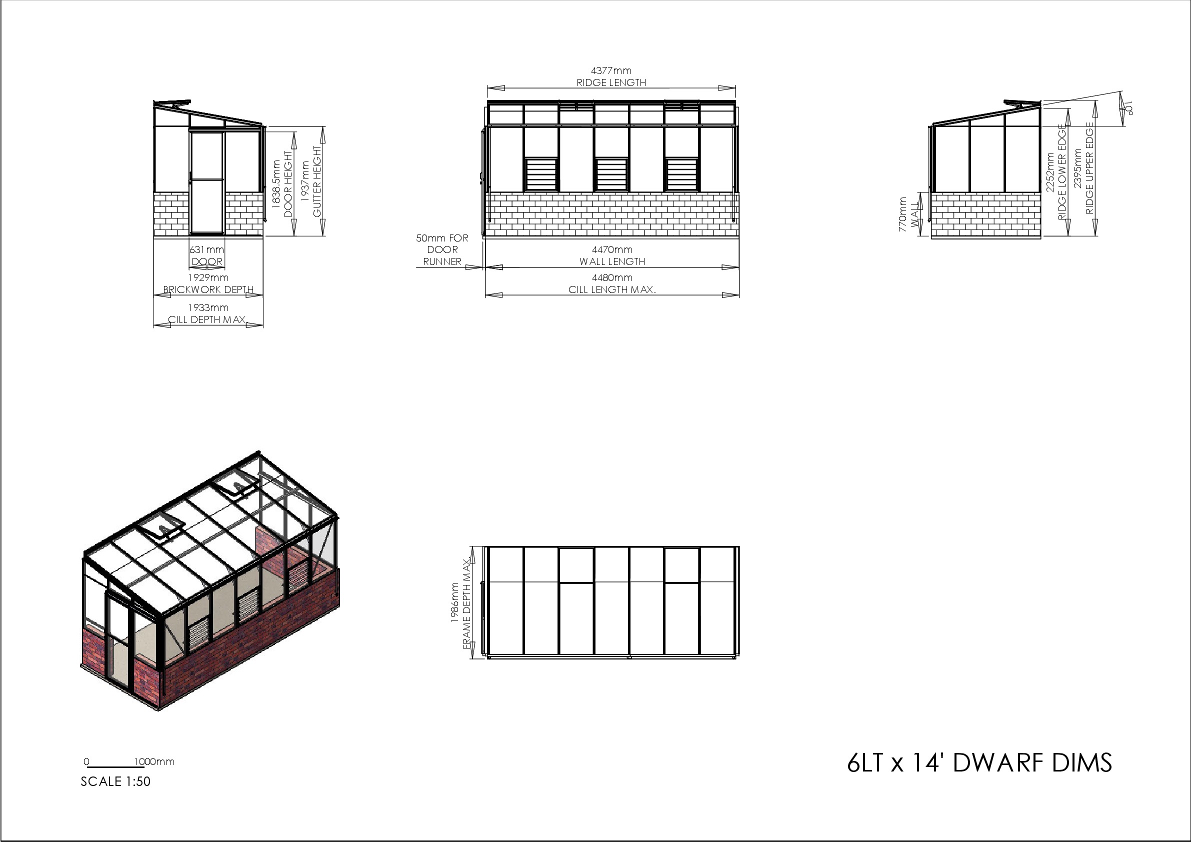 Instructions file 6lt x 14 Robinsons Dwarf Lean-to dimensions	