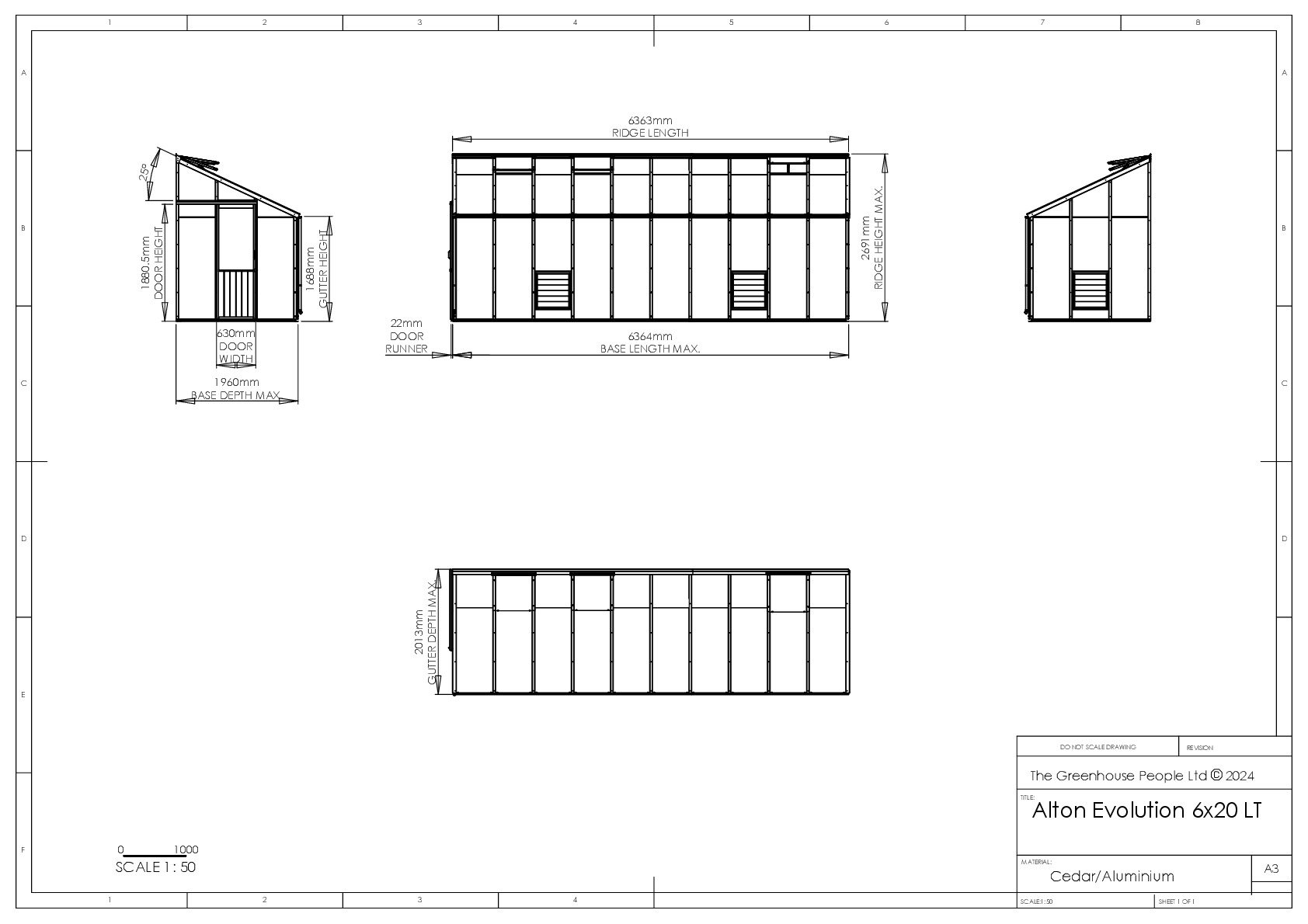 Instructions file 6lt x 20 Alton Evo Dimensions / Planning Drawing	