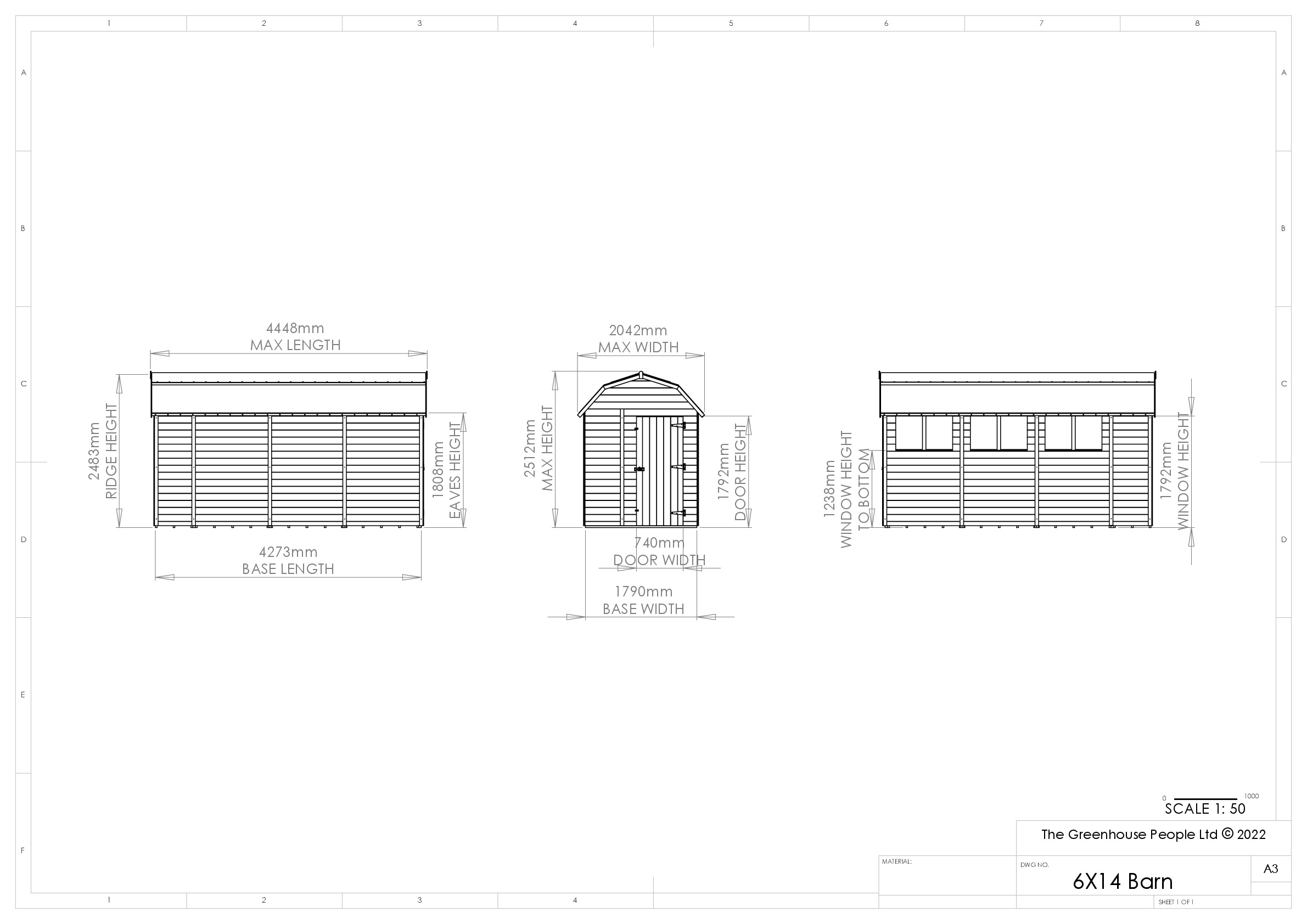 Instructions file 6 x 14 Barn Dimensions
