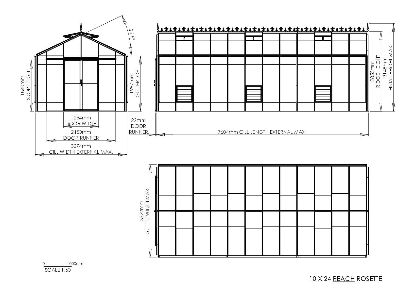 Instructions file 10 x 24 Reach Rosette Dimensions Drawing