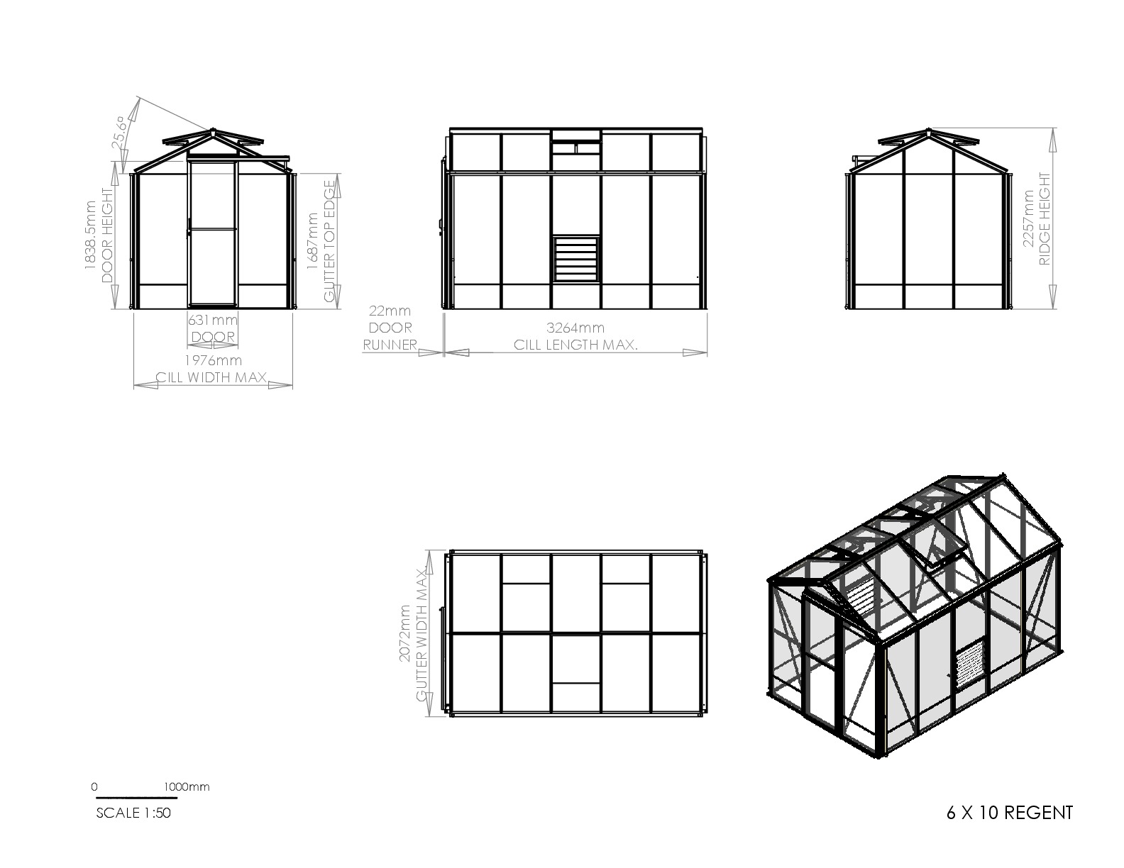 Instructions file 6 x 10 Regent Dimensions