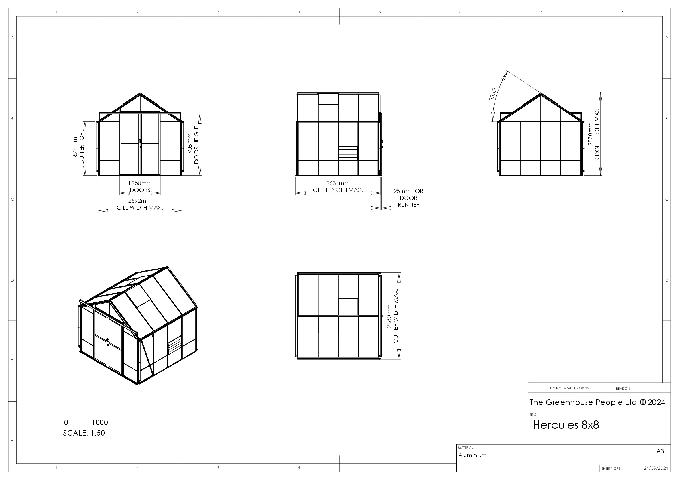 Instructions file 8 x 8 Hercules Blenheim Dimensions	