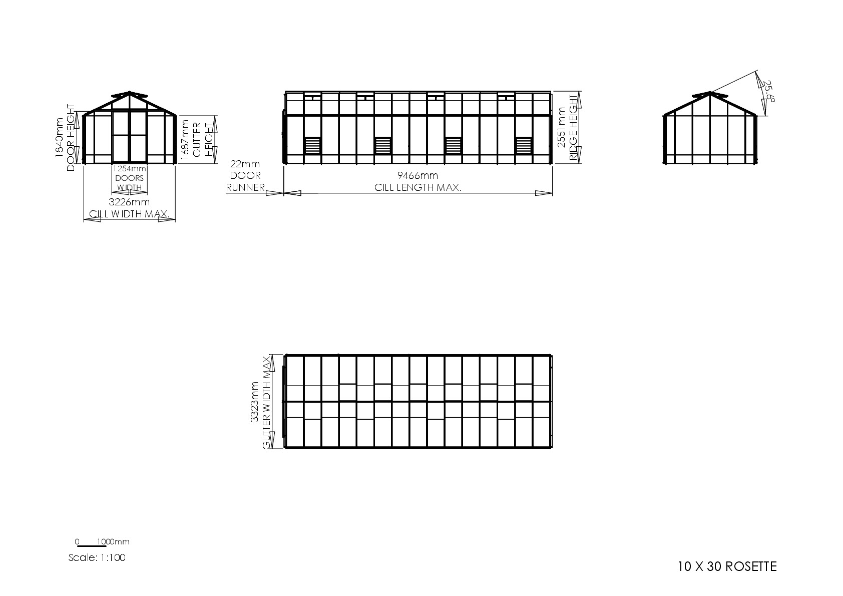 Instructions file 10 x 30 Rosette Dimensions