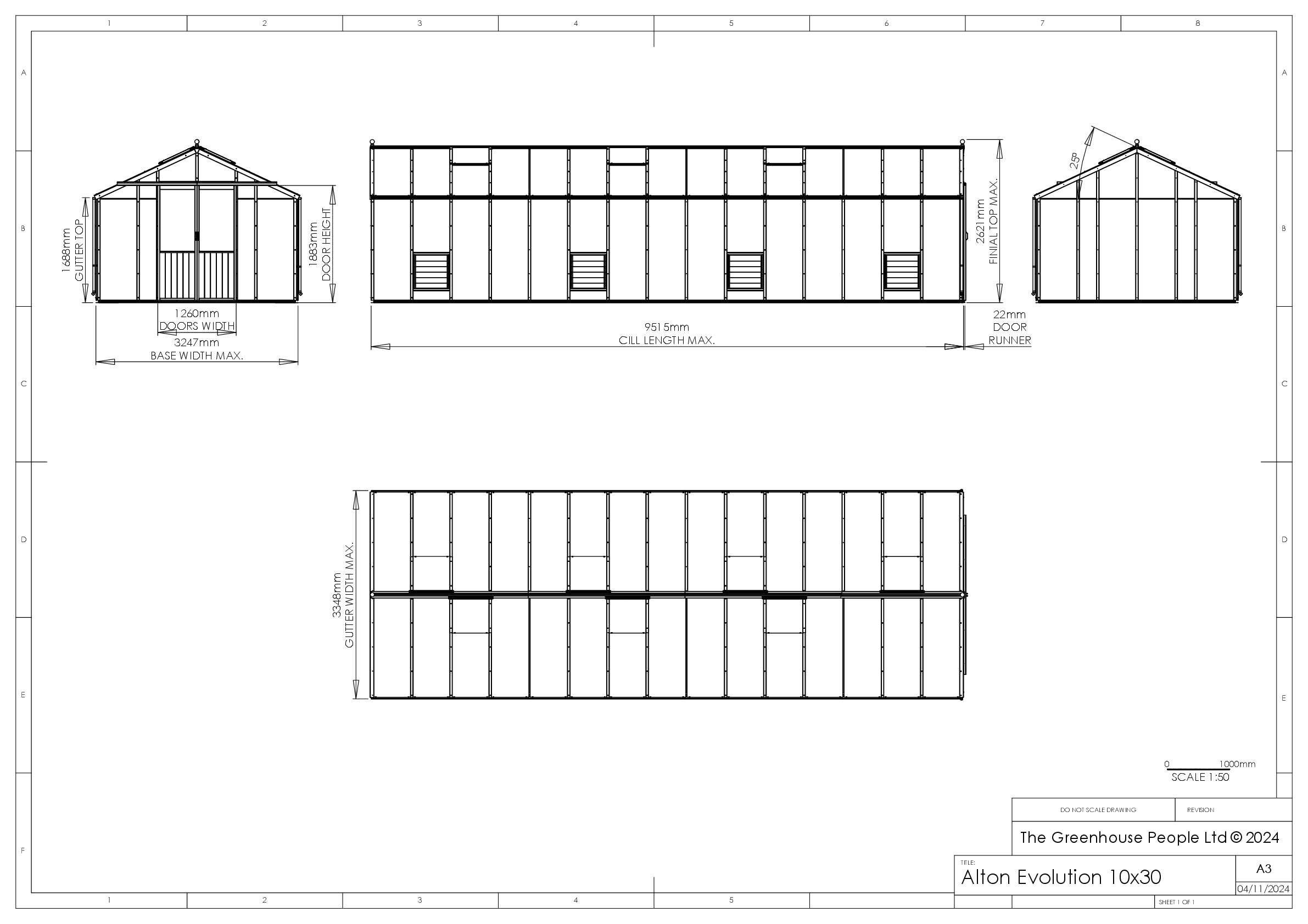 Instructions file 10 x 30 Alton Evo Dimensions 