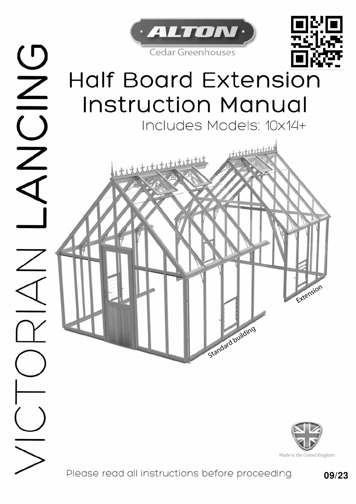 Instructions file Alton Victorian Lancing 10ft glass to ground extension instructions