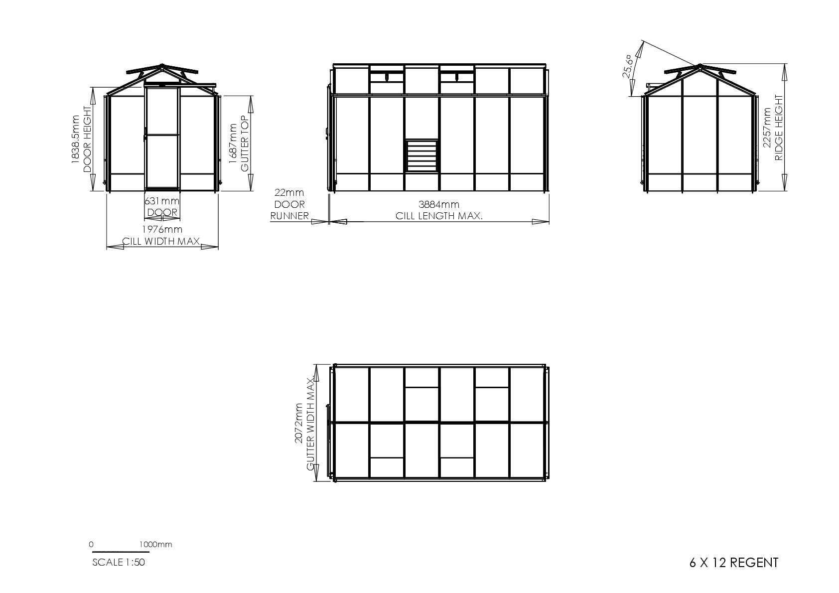 Instructions file 6 x 12 Regent Dimensions