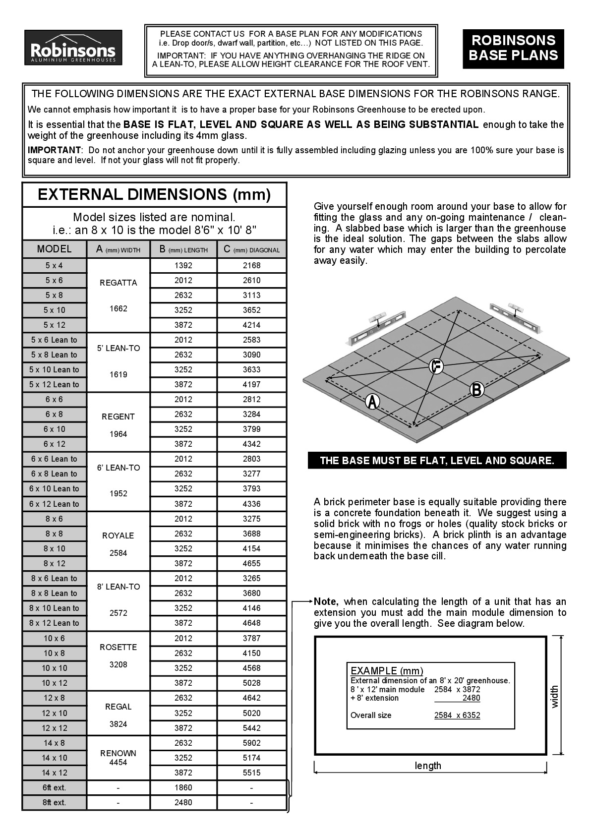 Instructions file Robinsons Base Plan