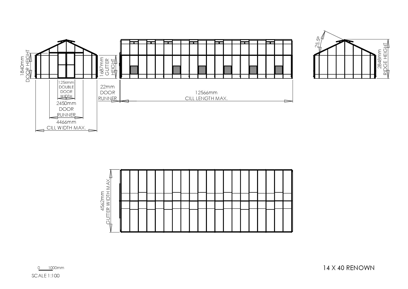 Instructions file 14 x 40 Renown Dimensions	