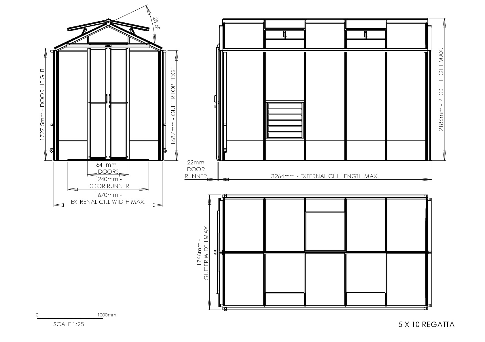 Instructions file 5 x 10 Regatta Dimensions	