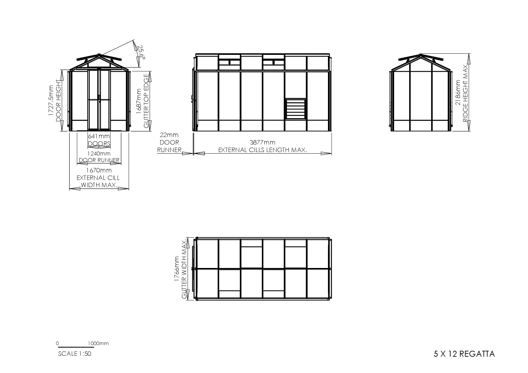 Instructions file 5 x 12 Regatta Dimensions	