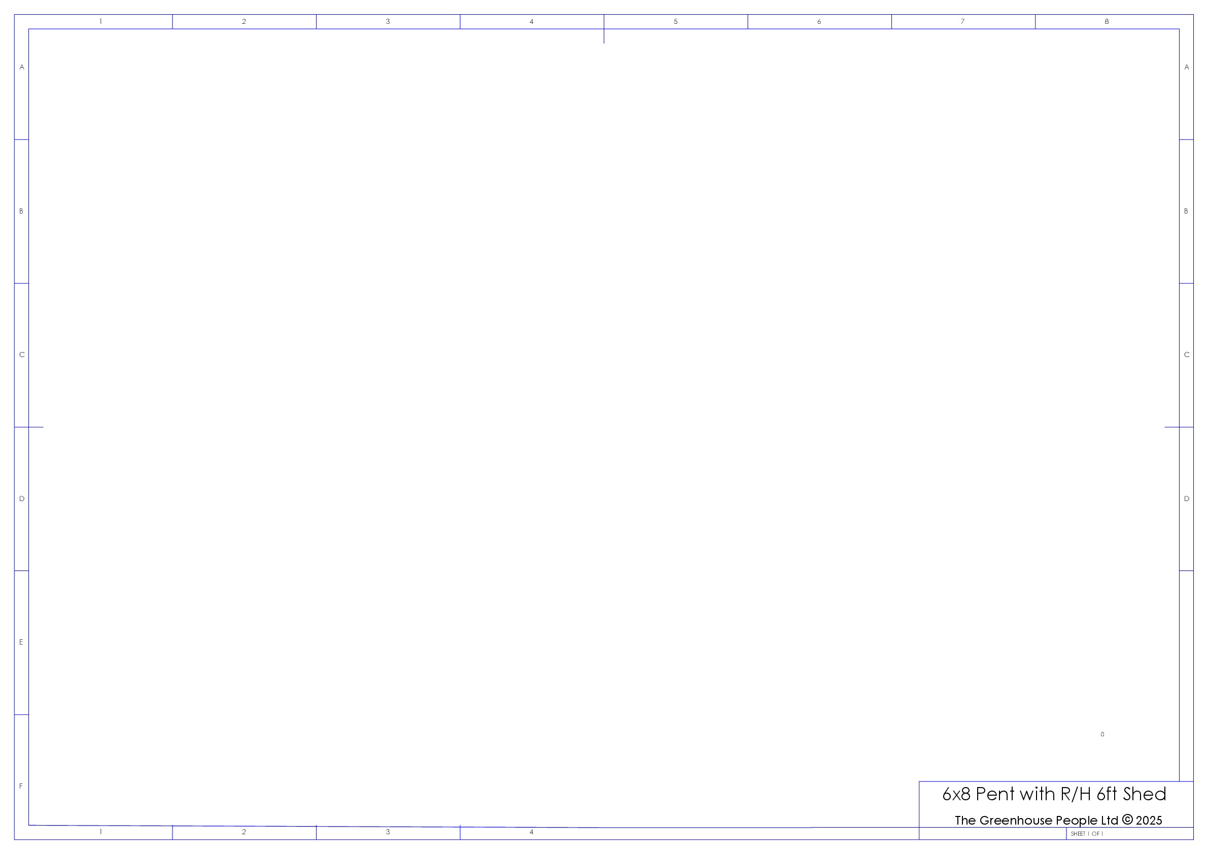 Instructions file 6x8 Shedfast Pent with RH 6ft Shed Dimensions Drawings