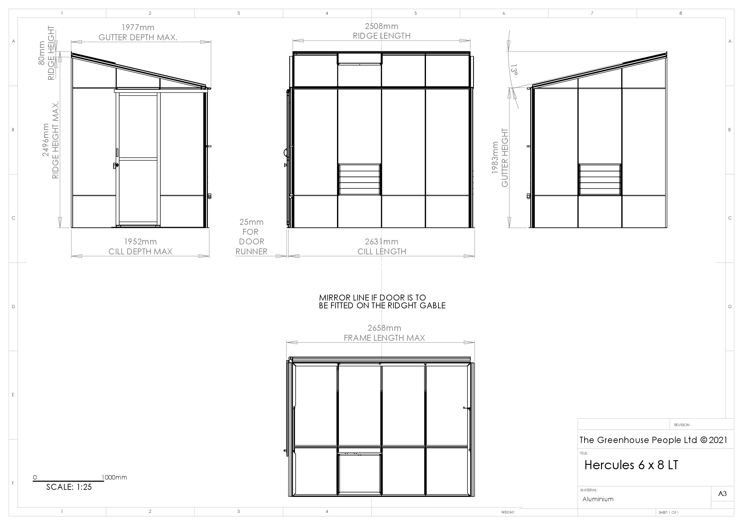 Instructions file 6 x 8 Hastings Dimensions door on end gable