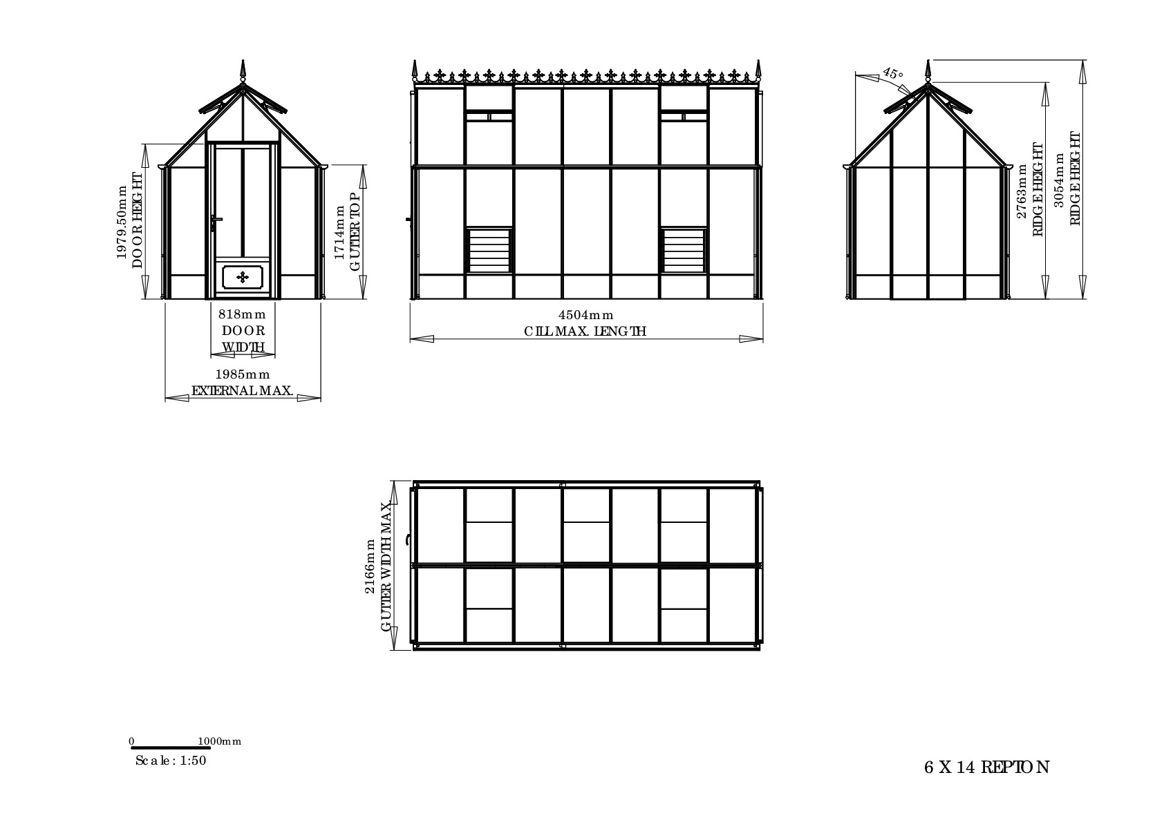 Instructions file 6 x 14 Repton Dimensions