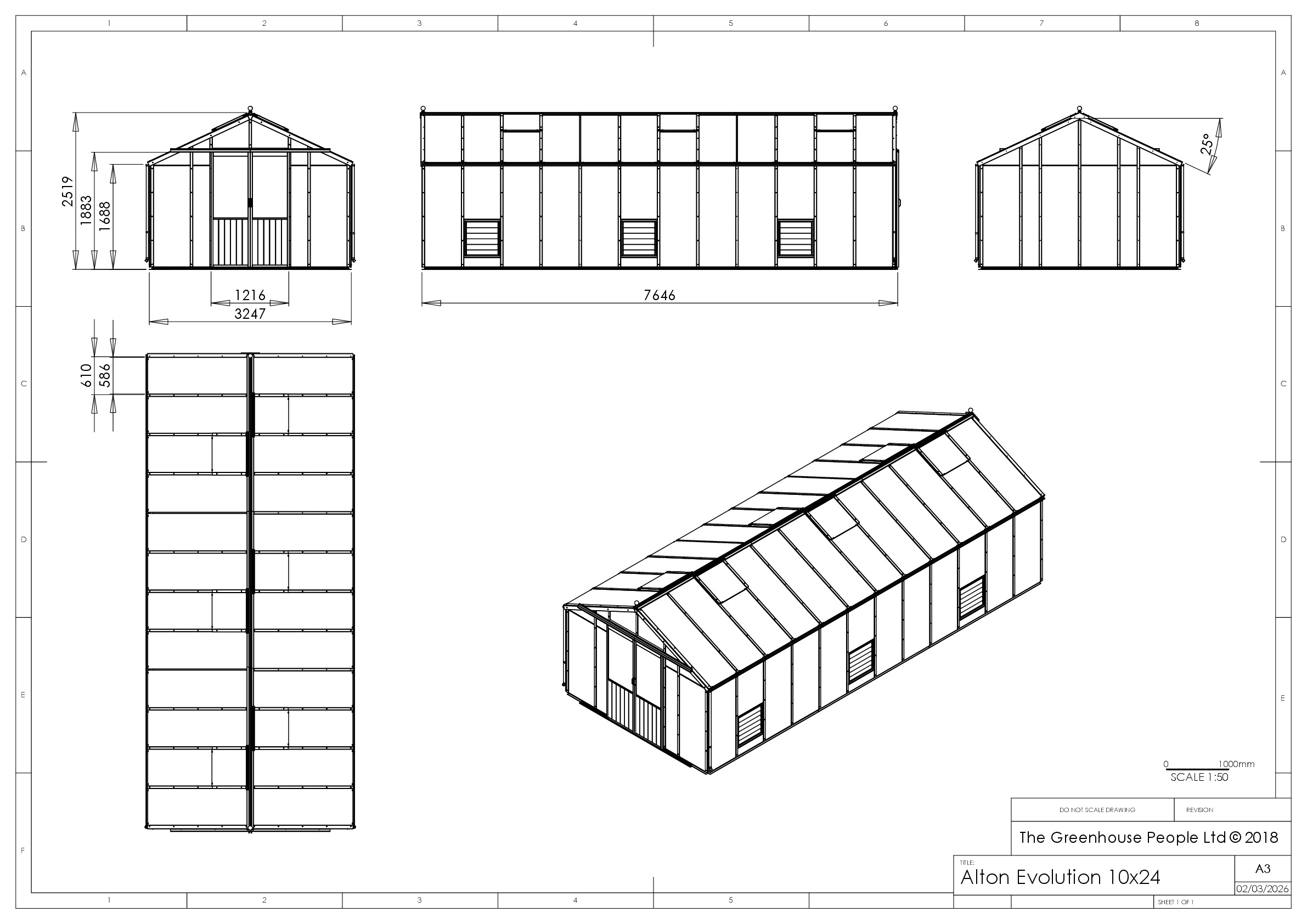 Instructions file 10 x 24 Alton Evo Dimensions