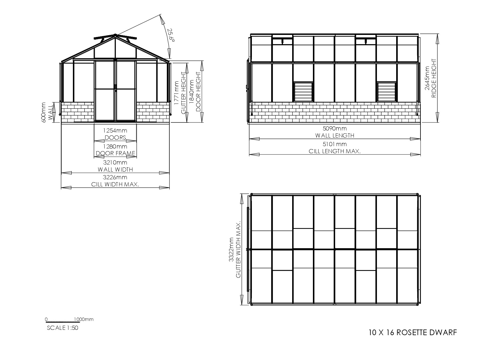 Instructions file 10 x 16 Rosette Dwarf Dimensions
