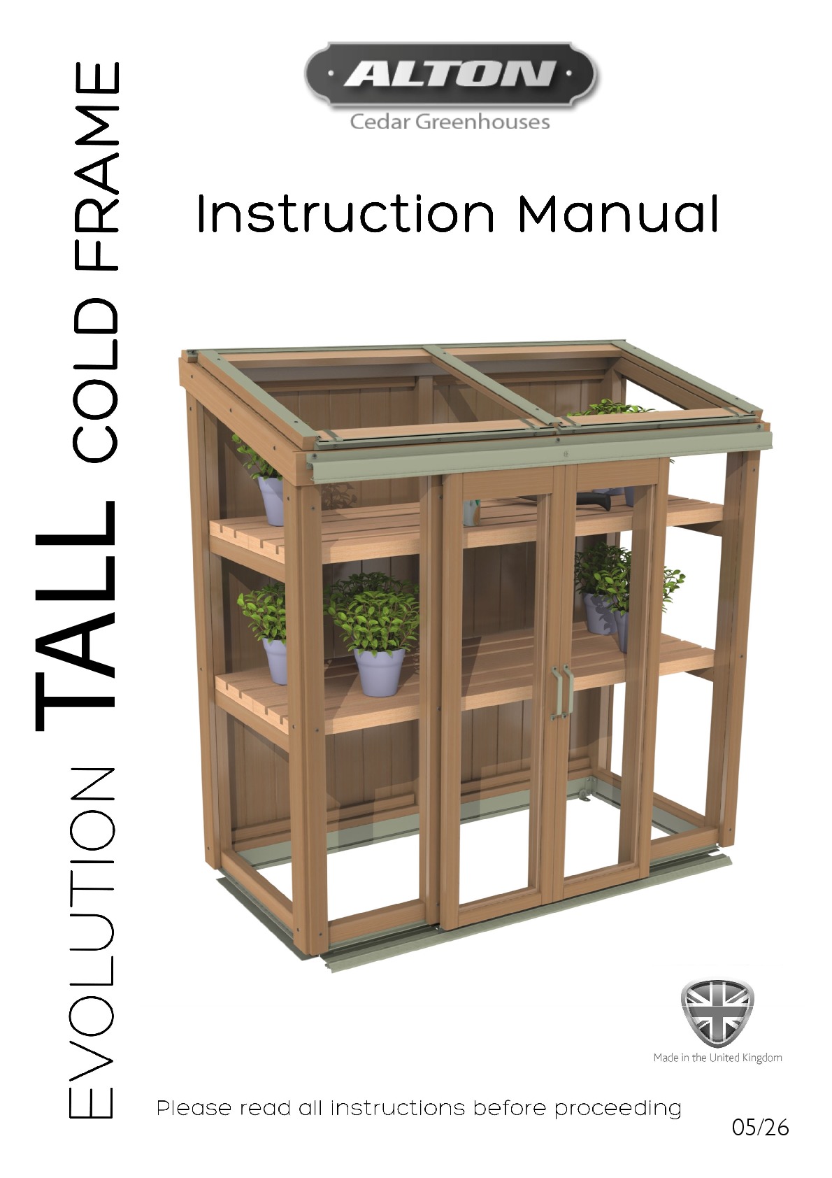 Instructions file Alton Tall 4 x 2 Cold frame Instructions