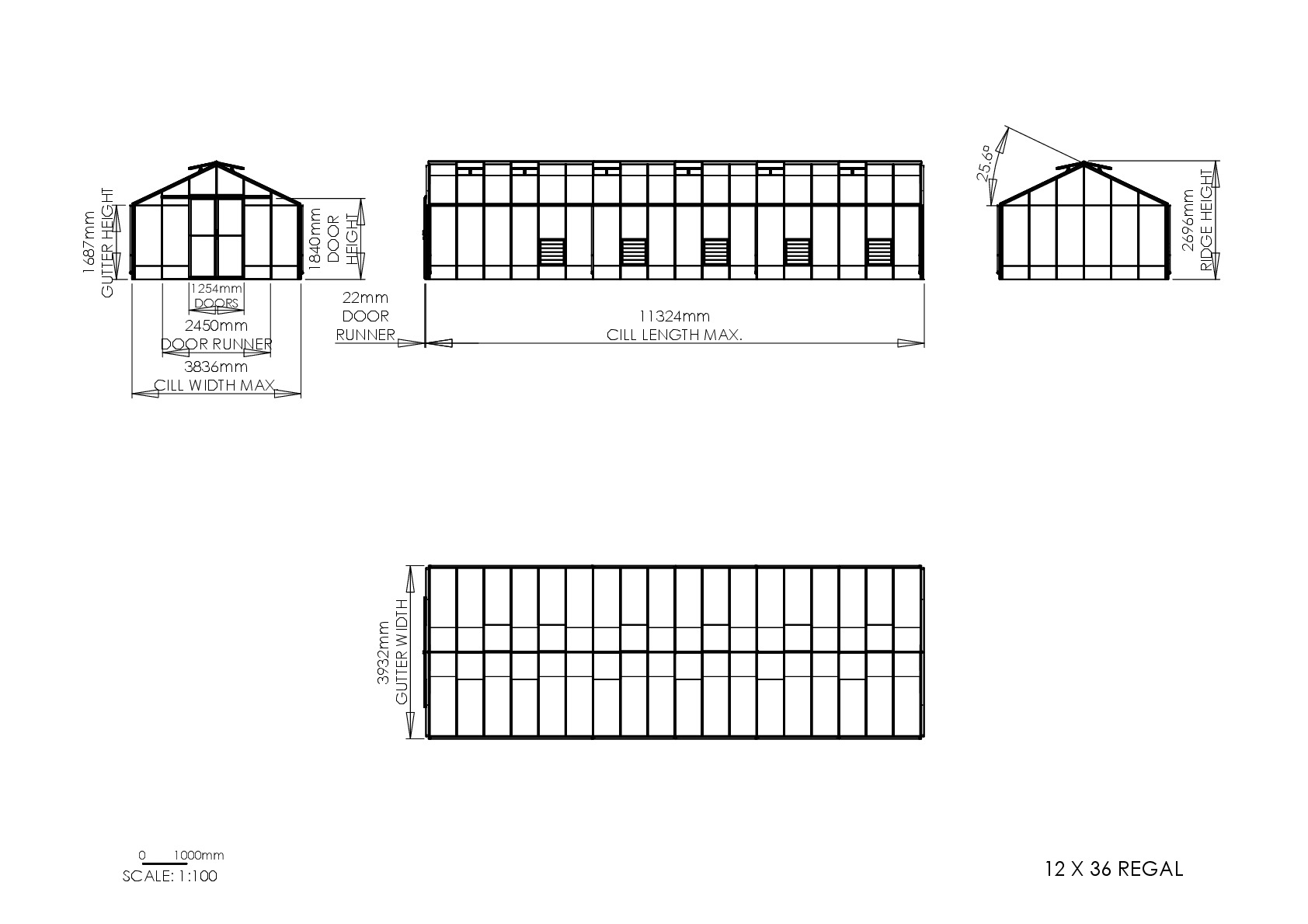Instructions file 12 x 36 Regal Dimensions