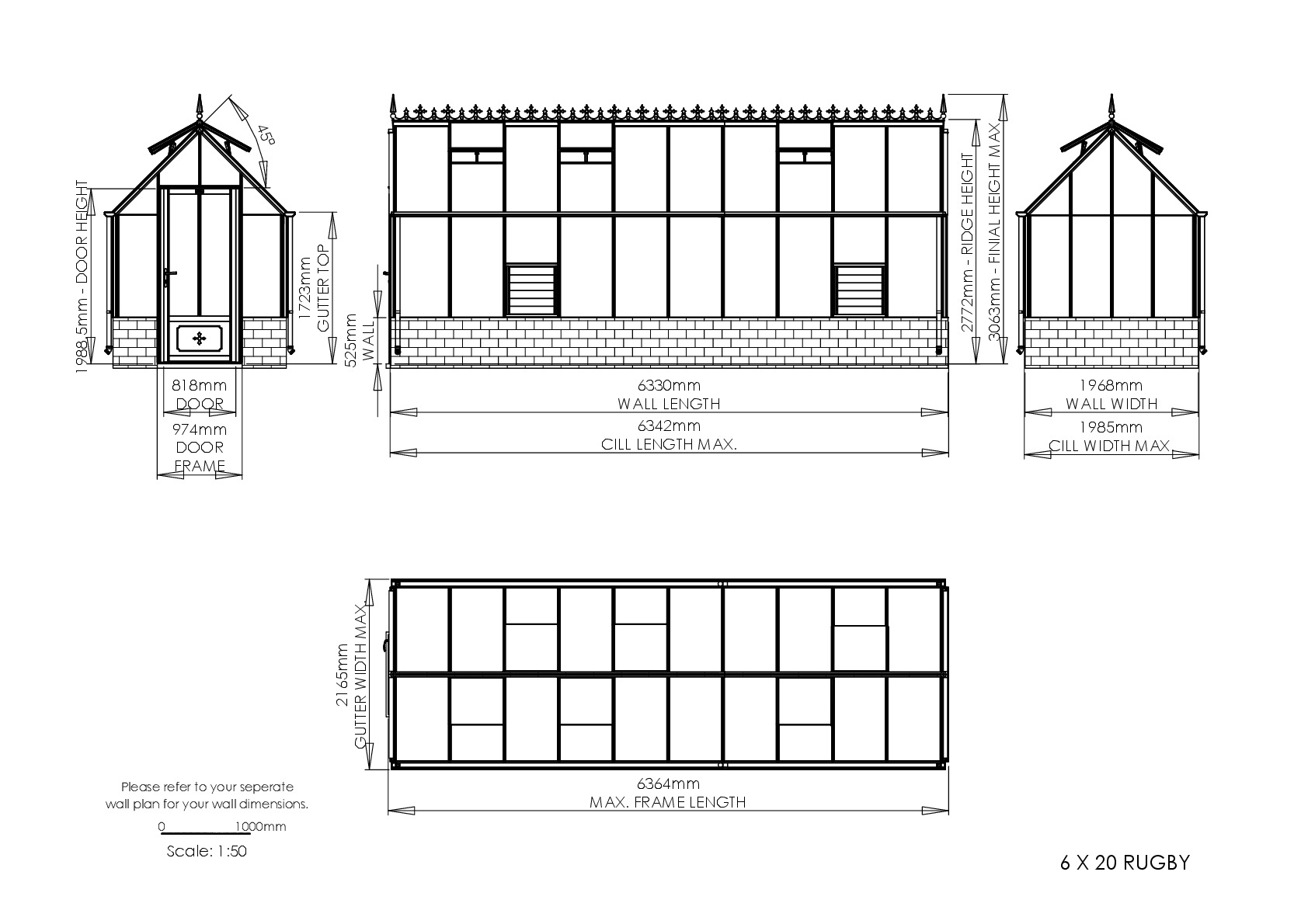 Instructions file 6 x 20 Rugby Dimensions