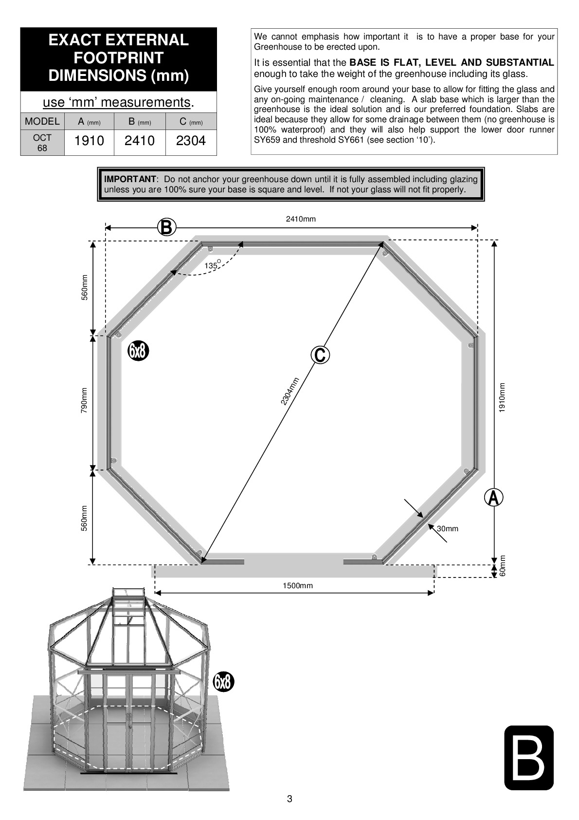 Instructions file Hercules Octagonal 68 Base Plan