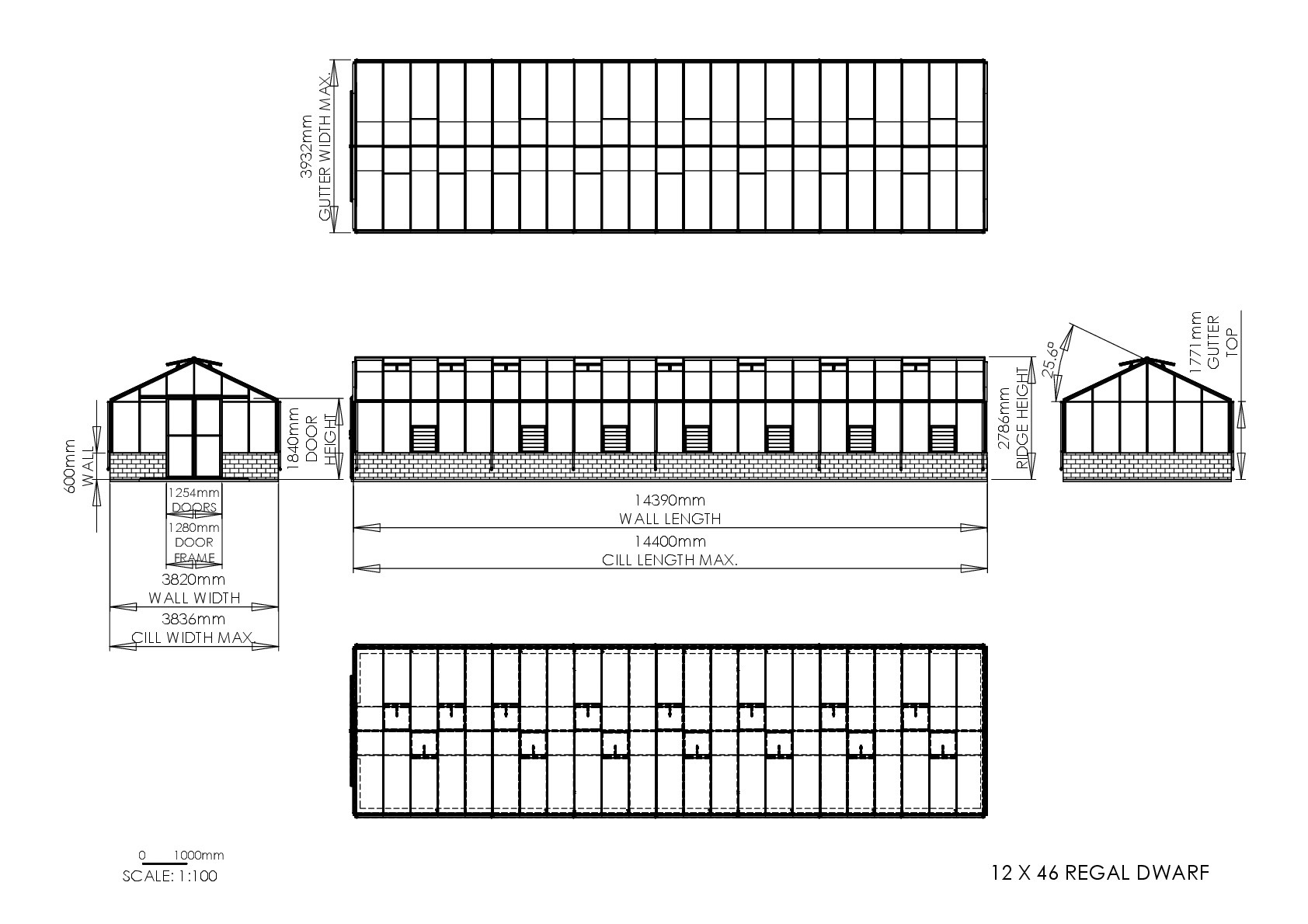Instructions file 12 x 46 Regal Dwarf Dimensions