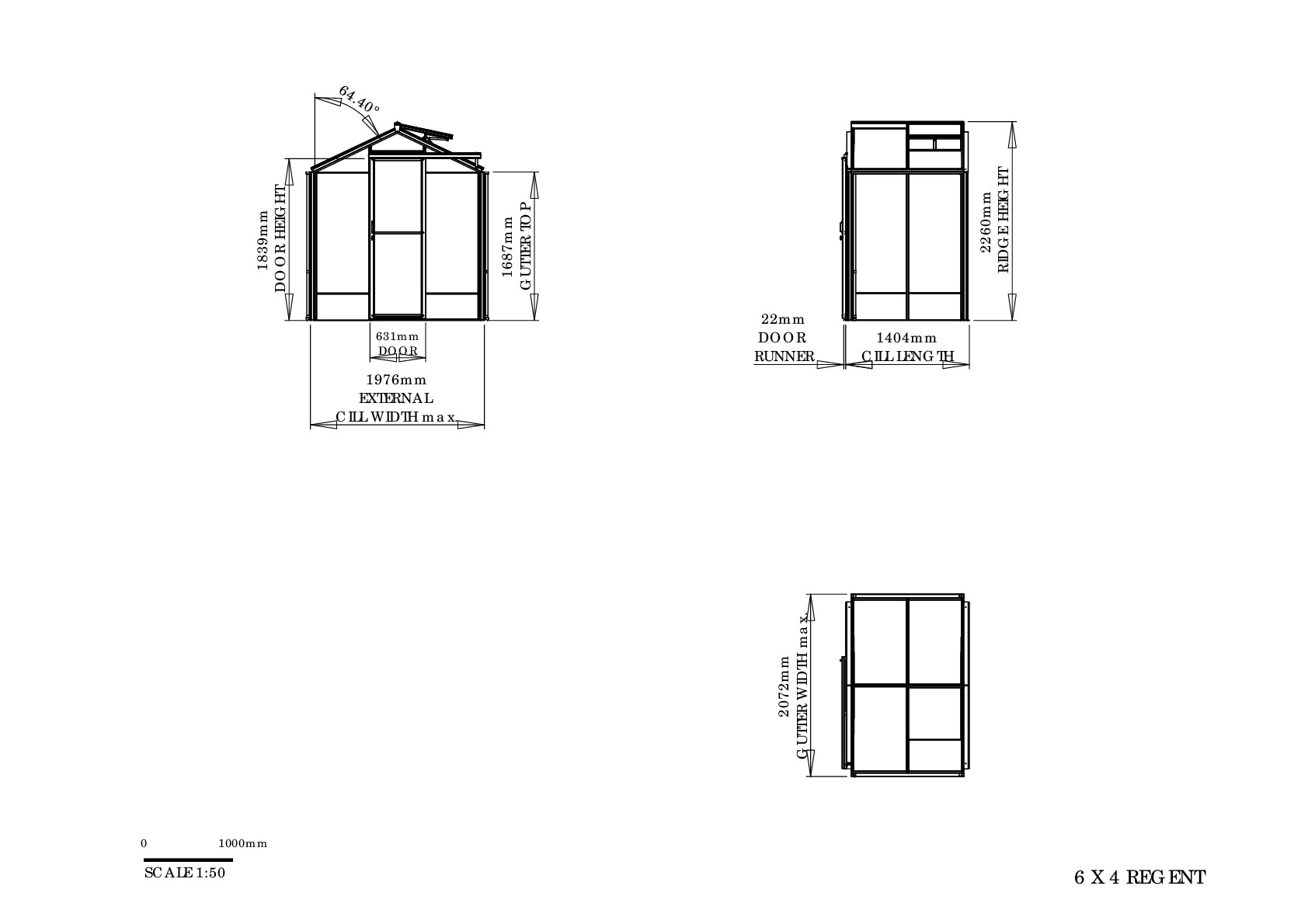 Instructions file 6 x 4 Regent Dimensions