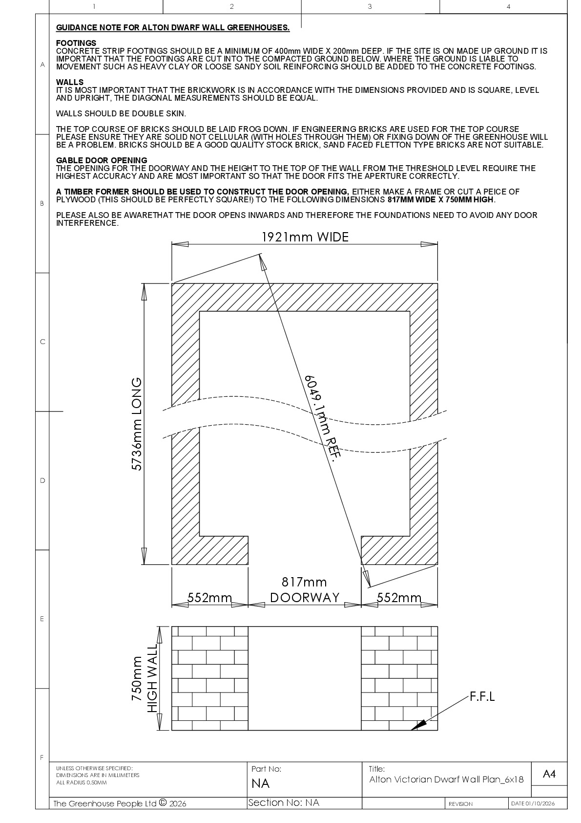 Instructions file Alton Victorian Dwarf Wall Plan_6x18_Eton