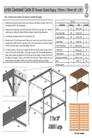 Instructions file jumbo 30" caverswall 2 tier staging