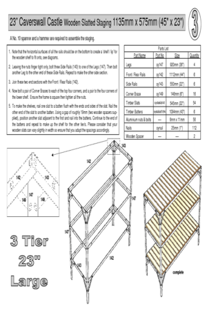 Instructions file large 23" caverswall 3 tier