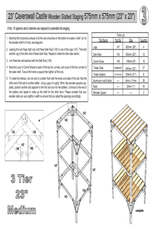 Instructions file medium 23" 3 tier caverswall staging